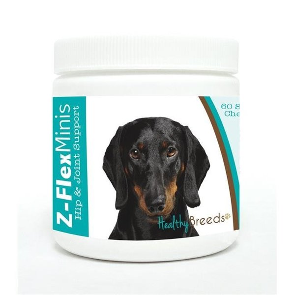 Healthy Breeds Healthy Breeds 840235117193 Dachshund Z-Flex Minis Hip & Joint Support Soft Chews; 60 Count 840235117193